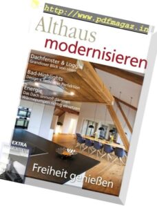 Althaus Modernisieren – August-September 2018