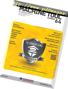 Machine Tool Express Dergisi – Ocak 2016