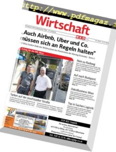 Wiener Wirtschaft — 16 August 2018