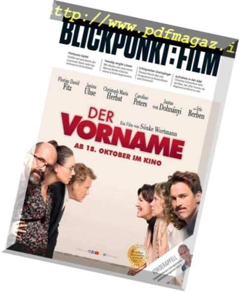 Blickpunkt Film – 17 September 2018
