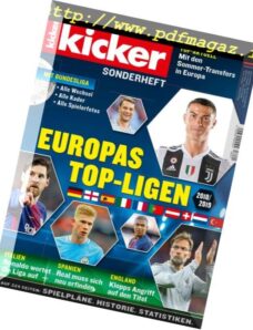 Kicker Sonderheft – Europas Top-ligen 2018-2019