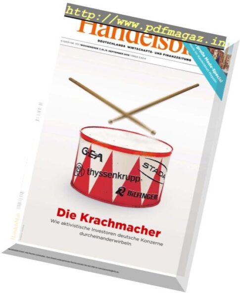 Handelsblatt – 7 September 2018