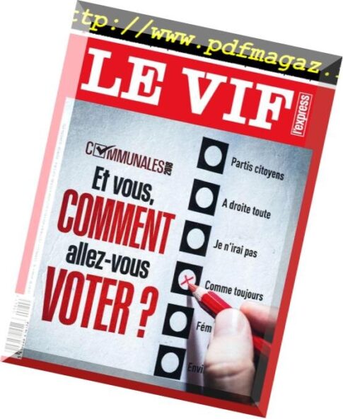 Le Vif L’Express — 11 Octobre 2018
