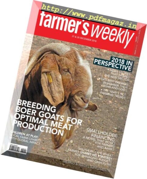 Farmer’s Weekly – 21 December 2018