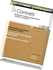 I Contratti – Dicembre 2018
