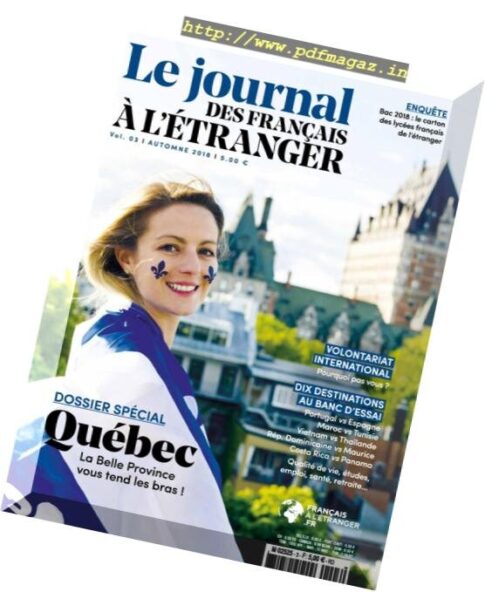 Le journal des Francais a l’etranger – Automne 2018