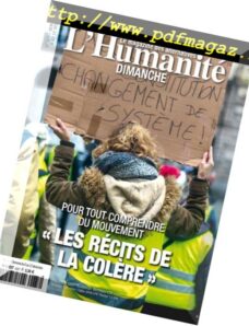 L’Humanite Dimanche — 6 Decembre 2018