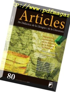 Articles Didactica de la Llengua i de la Literatura – gener 2019