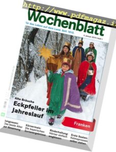 Bayerisches Landwirtschaftliches Wochenblatt Franken – 03 Januar 2019