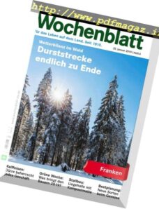 Bayerisches Landwirtschaftliches Wochenblatt Franken — 24 Januar 2019