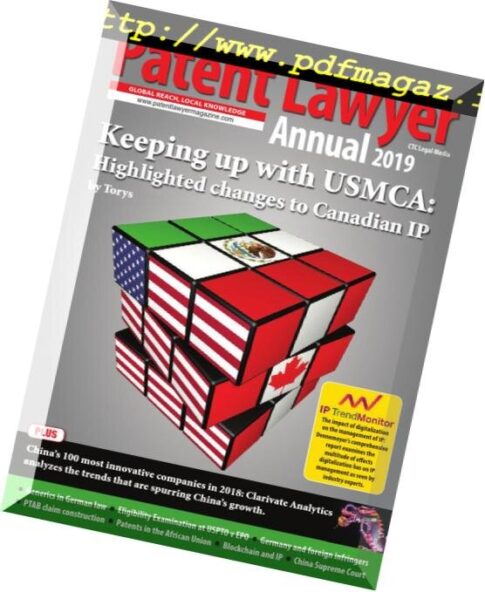 The Patent Lawyer Magazine — Annual 2018-2019