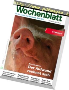Bayerisches Landwirtschaftliches Wochenblatt Franken – 14 Februar 2019