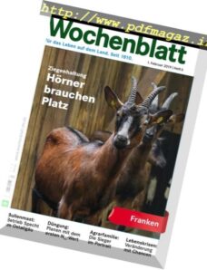 Bayerisches Landwirtschaftliches Wochenblatt Franken — 31 Januar 2019