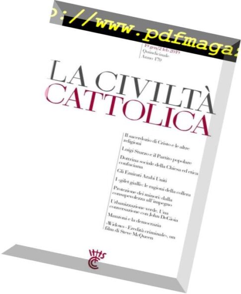 La Civilta Cattolica — 19 Gennaio 2019