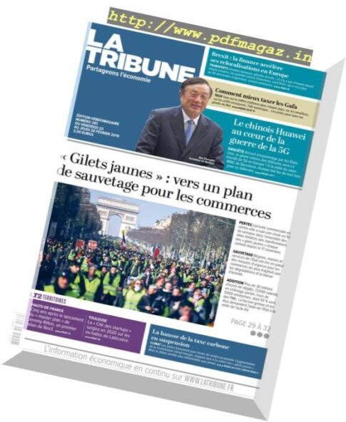 La Tribune — 22 Fevrier 2019