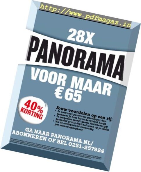 Panorama Netherlands – 06 februari 2019