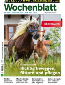 Bayerisches Landwirtschaftliches Wochenblatt Oberbayern – 04 April 2019