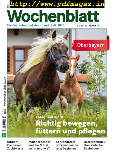 Bayerisches Landwirtschaftliches Wochenblatt Oberbayern — 04 April 2019