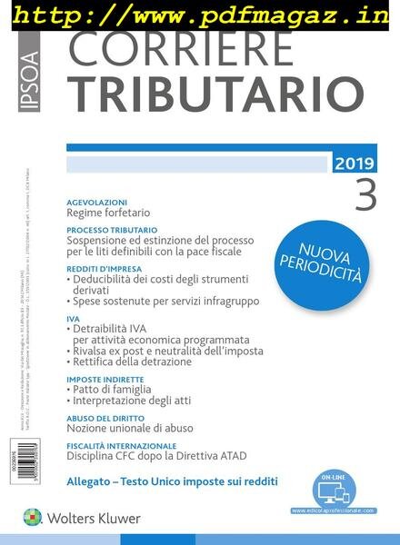 Corriere Tributario — Marzo 2019