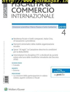 Fiscalita & Commercio Internazionale — Aprile 2019