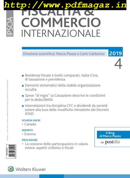 Fiscalita & Commercio Internazionale — Aprile 2019
