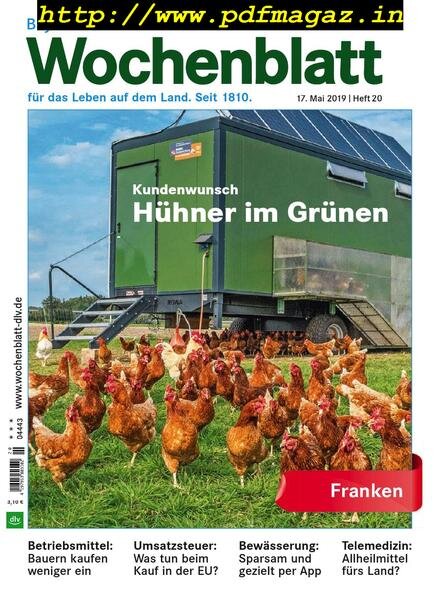 Bayerisches Landwirtschaftliches Wochenblatt Franken — 16 Mai 2019