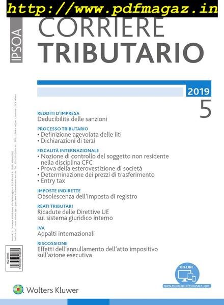 Corriere Tributario — Maggio 2019