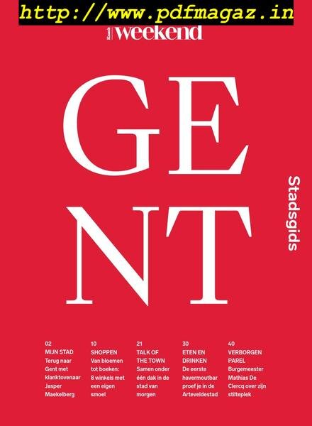Knack Weekend – Stadsgids Gent – Mai 2019