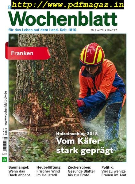 Bayerisches Landwirtschaftliches Wochenblatt Franken – 27 Juni 2019