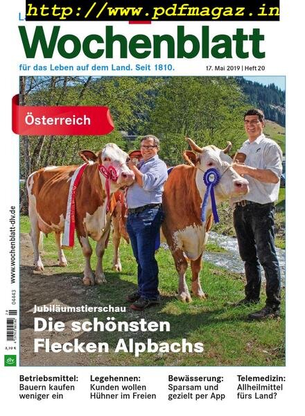 Bayerisches Landwirtschaftliches Wochenblatt Oesterreich – 16 Mai 2019