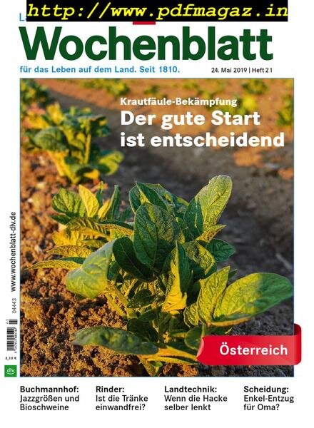 Bayerisches Landwirtschaftliches Wochenblatt Oesterreich — 23 Mai 2019