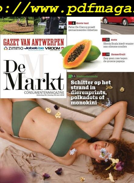 Gazet van Antwerpen De Markt — 29 juni 2019