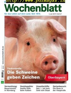 Bayerisches Landwirtschaftliches Wochenblatt Oberbayern – 04 Juli 2019