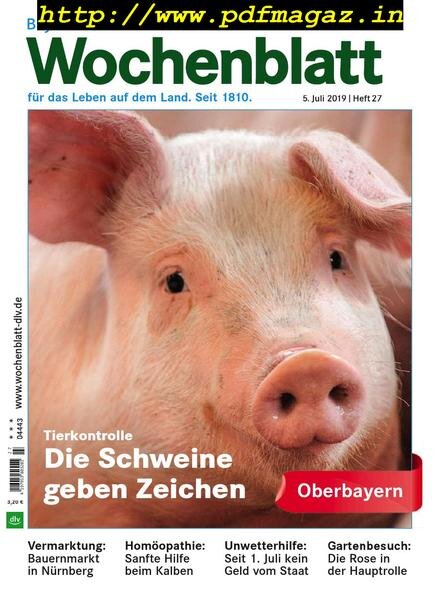 Bayerisches Landwirtschaftliches Wochenblatt Oberbayern – 04 Juli 2019