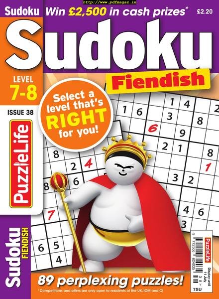 PuzzleLife Sudoku Fiendish — 01 June 2019