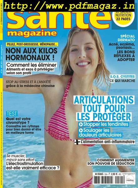 Sante Magazine — aout 2019