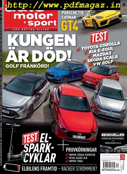 Auto Motor & Sport Sverige – 08 augusti 2019
