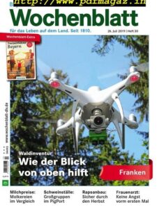 Bayerisches Landwirtschaftliches Wochenblatt Franken — 25 Juli 2019