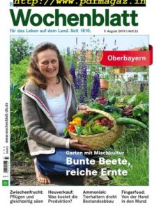 Bayerisches Landwirtschaftliches Wochenblatt Oberbayern – 08 August 2019
