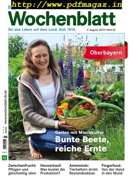 Bayerisches Landwirtschaftliches Wochenblatt Oberbayern — 08 August 2019