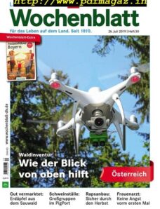 Bayerisches Landwirtschaftliches Wochenblatt Oesterreich — 25 Juli 2019
