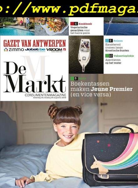 Gazet van Antwerpen De Markt – 24 augustus 2019
