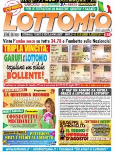 Lottomio del Lunedi — 5 Agosto 2019