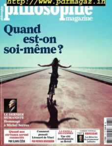 Philosophie Magazine – Juillet-Aout 2019