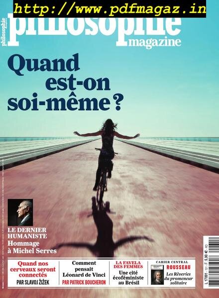 Philosophie Magazine — Juillet-Aout 2019