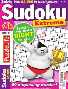 PuzzleLife Sudoku Extreme – July 2019