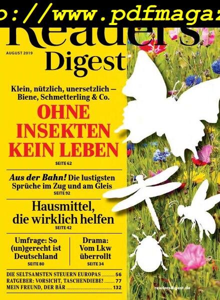 Reader’s Digest Germany — August 2019