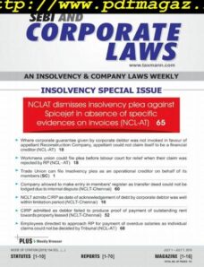 SEBI and Corporate Laws – July 2019