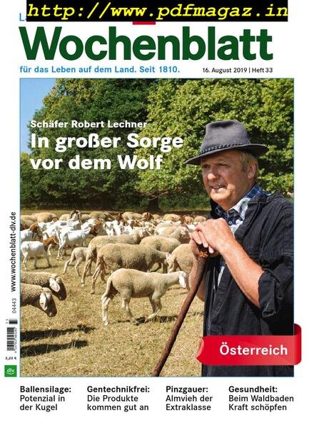 Bayerisches Landwirtschaftliches Wochenblatt Oesterreich – 14 August 2019