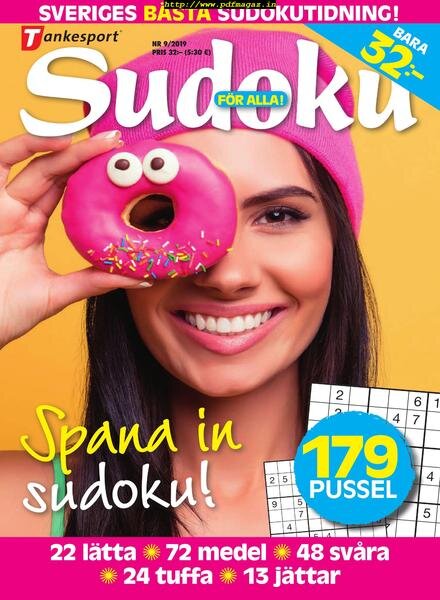 Sudoku fOr alla — 27 augusti 2019